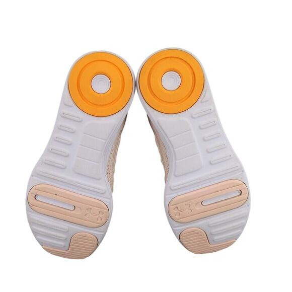 Under Armour Shoes Womens 10 Athletic Trainers UA Surge SE Running Sports Peach - Picture 9 of 13